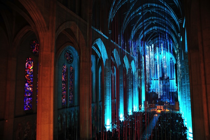 Graced With Light Installation in San Fransisco Cathedral 8