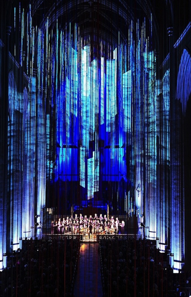 Graced With Light Installation in San Fransisco Cathedral 9