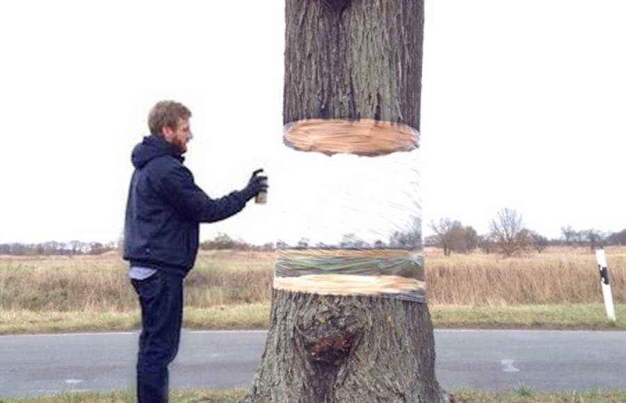 Hovering Tree Illusion