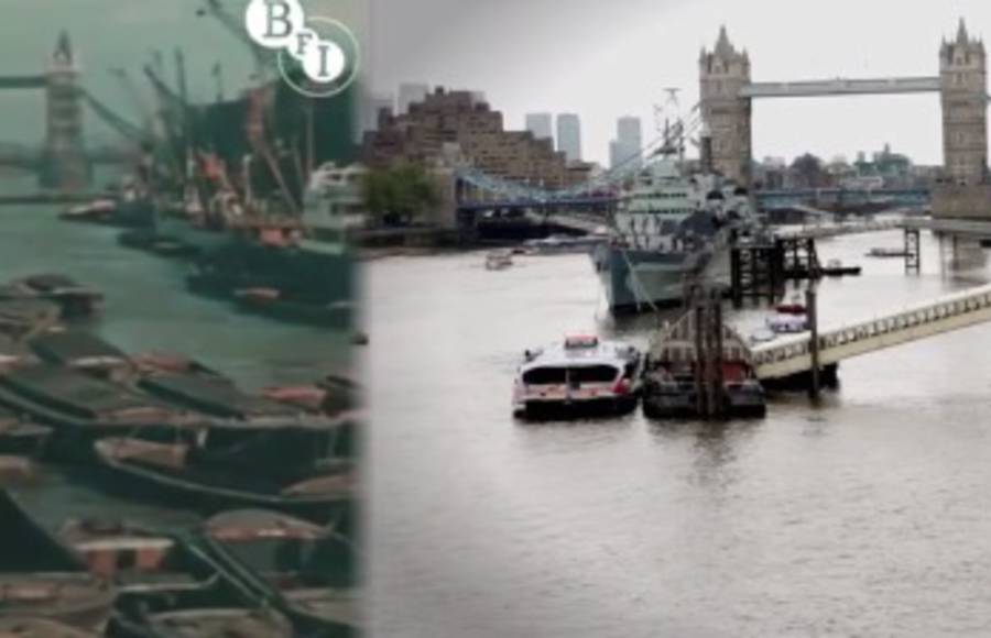 Comparison of London in 1927 and 2013