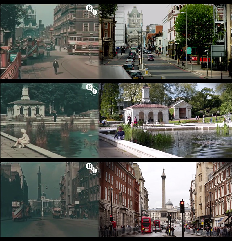 London in 1927 and 20136