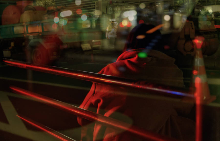 Multiple Exposures Photography in Taxi