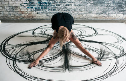 Physical Movement Translated into Drawings