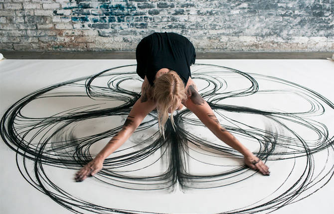 Physical Movement Translated into Drawings