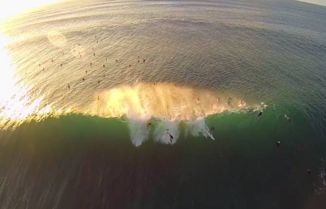 Surf Session with GoPro from the Air
