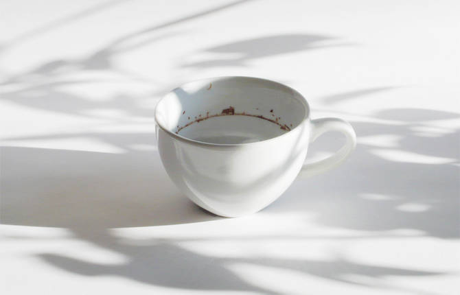 Tiny Landscape in a Coffee Cup