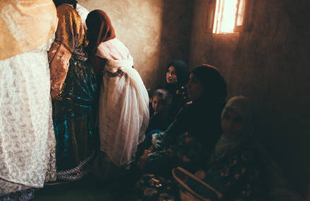 Berber People in the Atlas Mountains