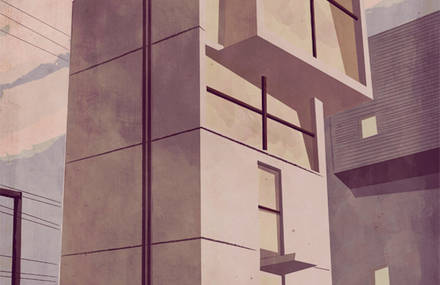 Architectural Illustrations by Giordano Poloni