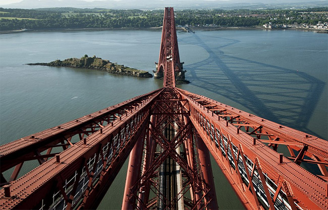 15 top of the Firth of Forth Rail Bridge in Queensferry