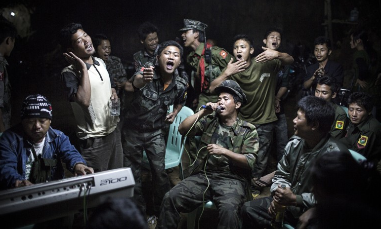 31 Kachin Fighters by Julius Schrank