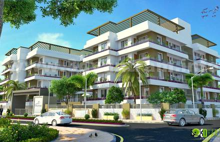 Appartment exterior view design