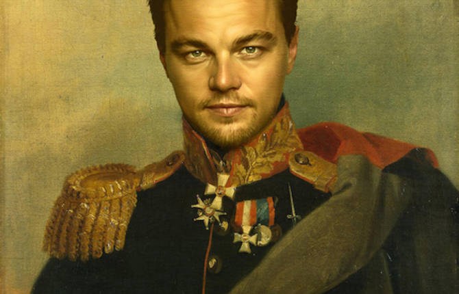 Celebrities as Neoclassical Paintings