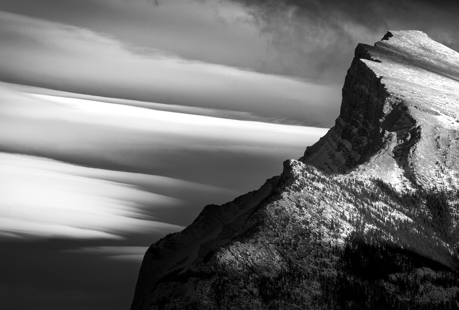 Chinook arch over the Canadian Rockies, Banff, Alberta.