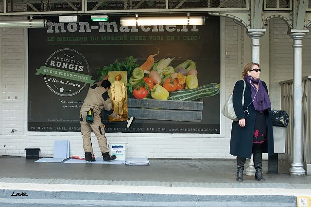 Artist Replaces Billboard Ads with Classic Art in Paris-10