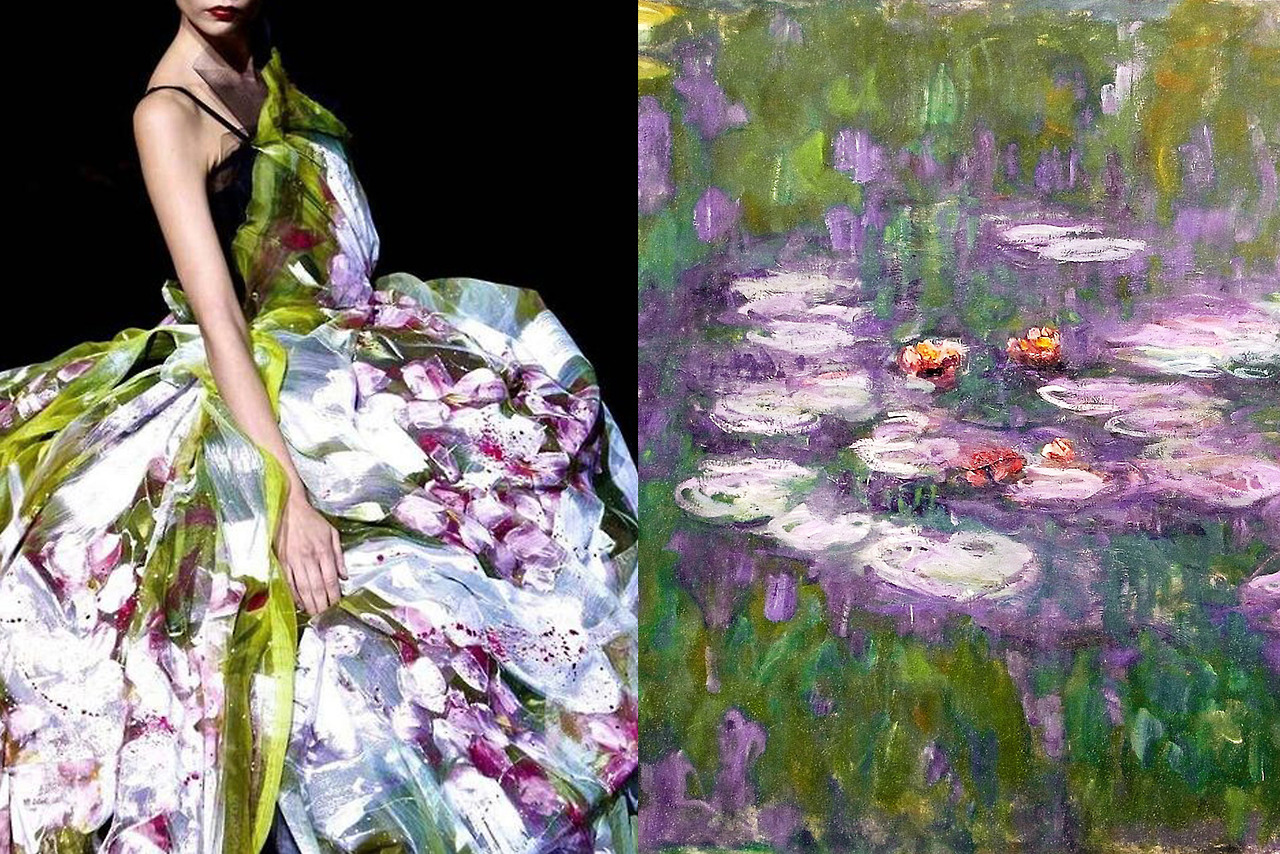 Dolce & Gabbana RTW Spring 2008 | Water Lilies - Claude Monet