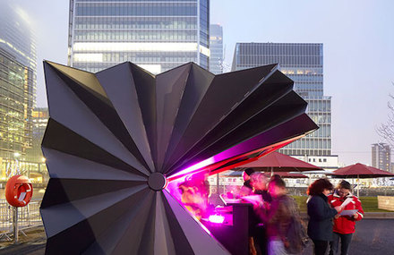 Folded Metal Kiosks