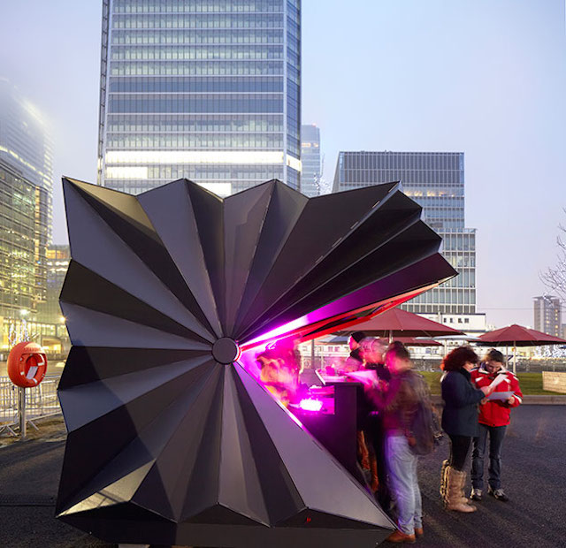 Folded Metal Kiosks 1