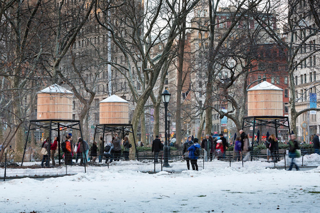 Infinite Neons in NYC Water Tower Sculptures 3