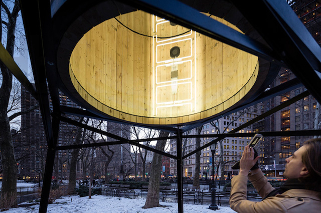 Infinite Neons in NYC Water Tower Sculptures 4