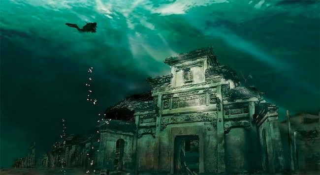 Lost City found Underwater in China 1