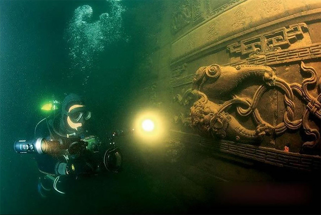 Lost City found Underwater in China 3