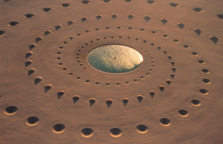 Monumental Land Art Installation in the Sahara