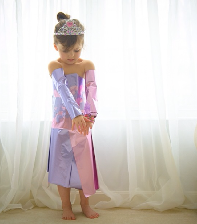 Paper Dresses by 4-Year Old Girl 11
