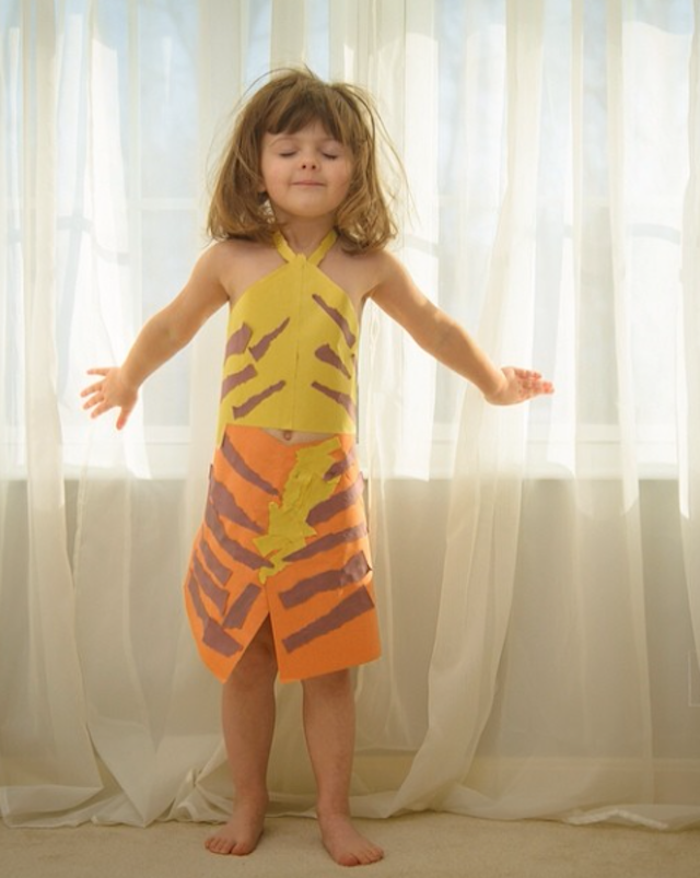 Paper Dresses by 4-Year Old Girl 20