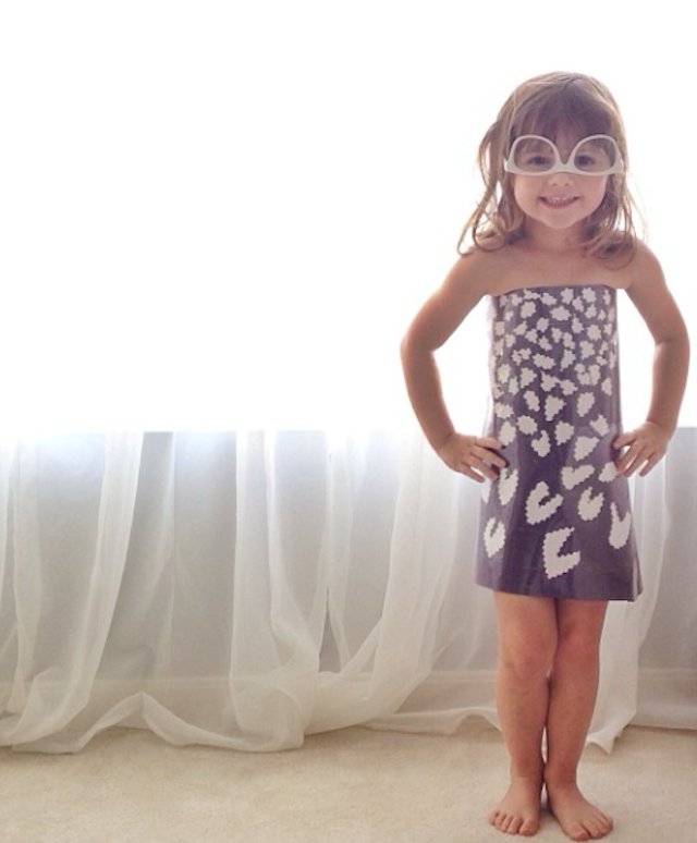 Paper Dresses by 4-Year Old Girl 3