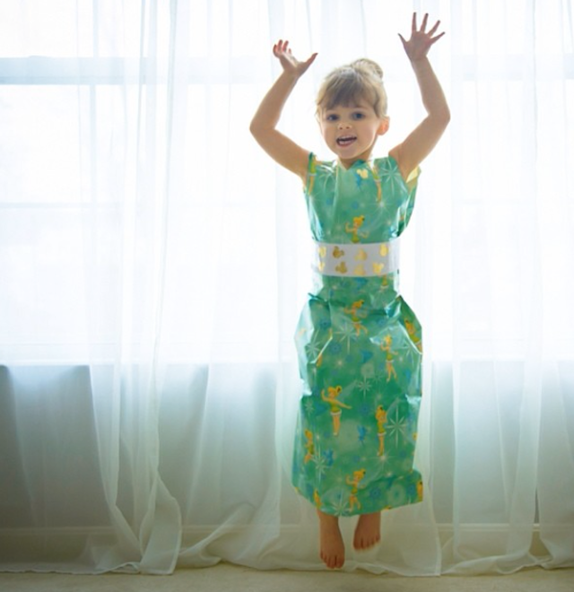 Paper Dresses by 4-Year Old Girl 4