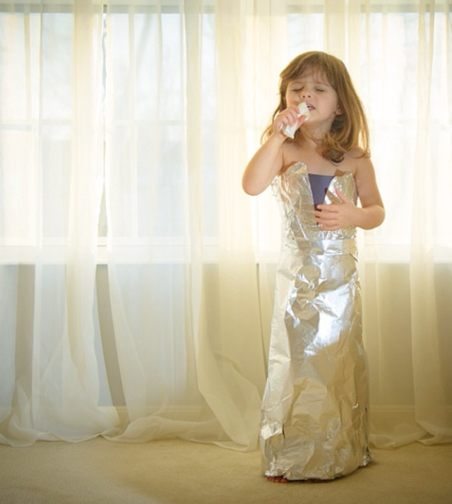 Paper Dresses by 4-Year Old Girl 9