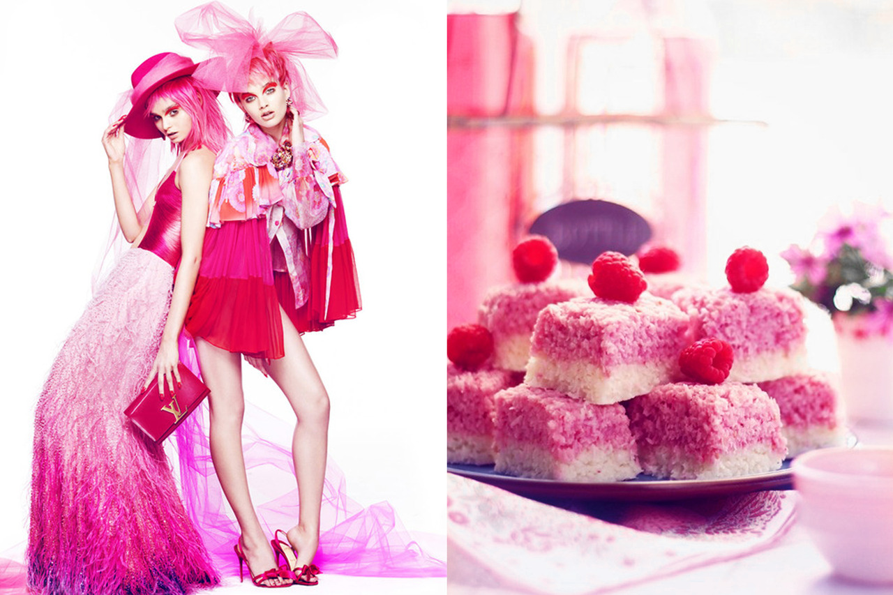 She s a rainbow editorial for Simon Lekias | Raspberry Coconut Ice by Ana Maria Ciolacu