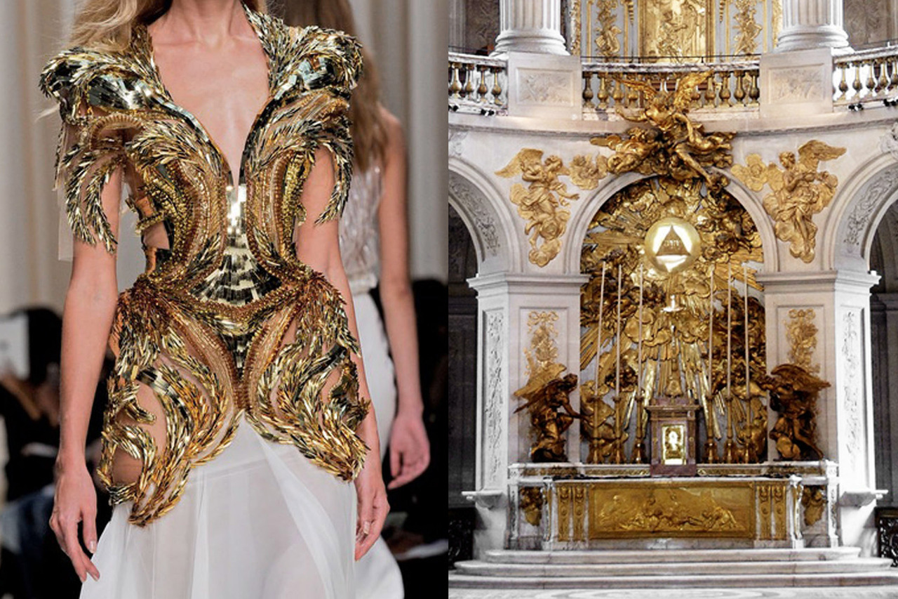 Valentin Yudashkin RTW Spring 2014 | Chapel of the Palace of Versailles in France photographed by Maximillian Puhane