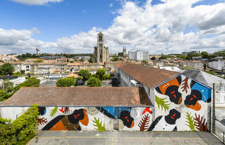 Nouveau mur à Niort peint par Agostino Iacurci