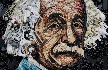 Famous Portrait Create With Objects