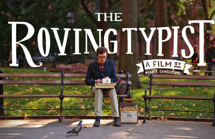 Meet that man who roams the parks of NYC with a typewriter, typing stories for strangers.