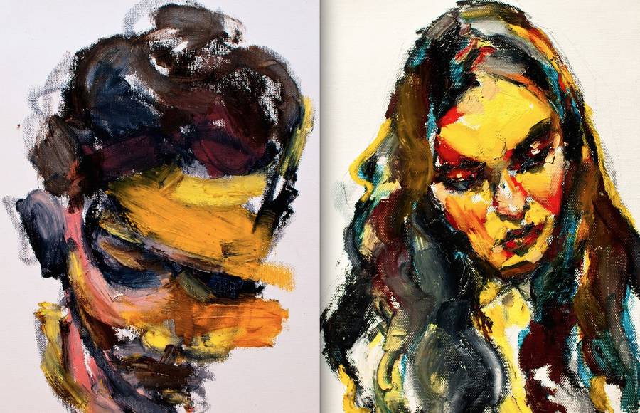 Abstract Portraits Paintings