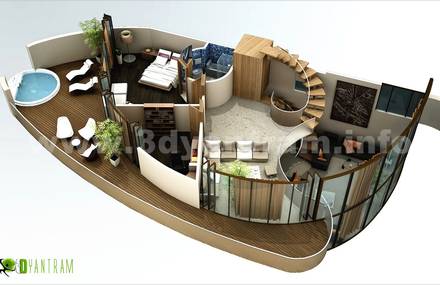 3D Home Site Plan Spain