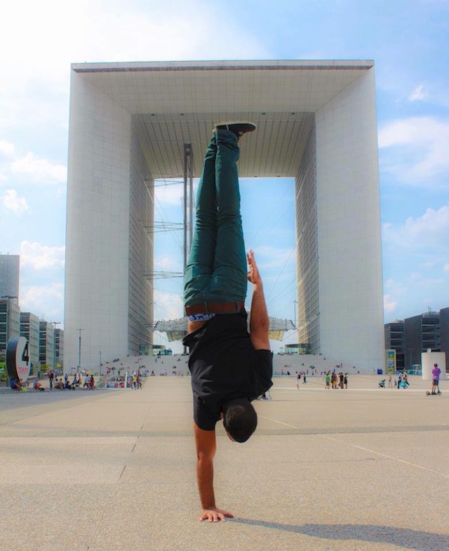 Breakdancer at Famous Paris Landmarks 16