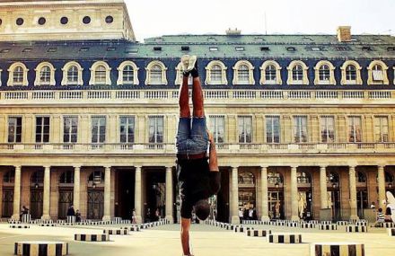 Breakdancer at Famous Paris Landmarks