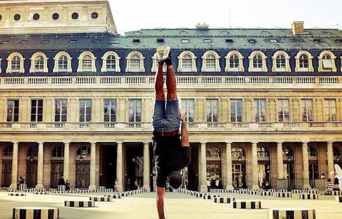 Breakdancer at Famous Paris Landmarks