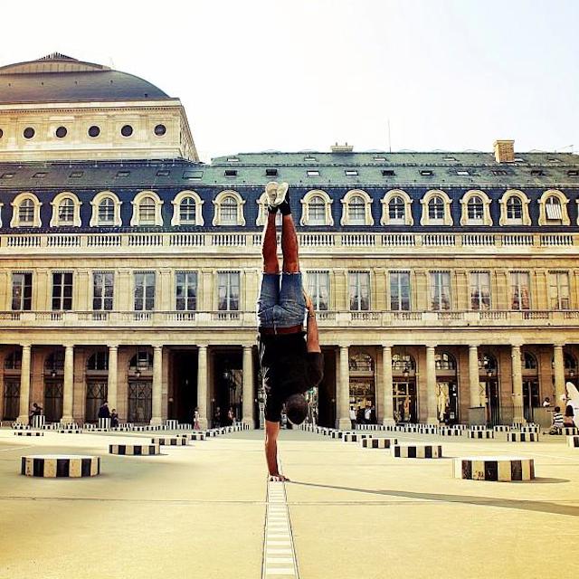 Breakdancer at Famous Paris Landmarks 2