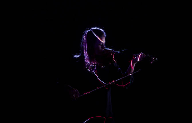 Violin Concerto with Lasers LED