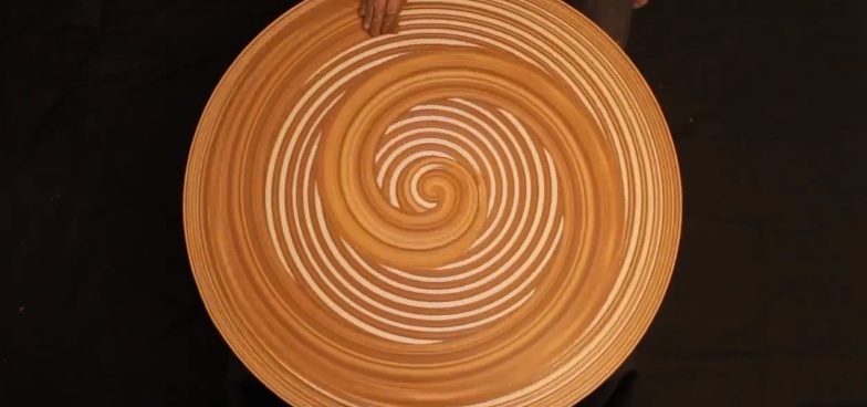 Mosaic of Patterns Drawn on a Potters Wheel 1