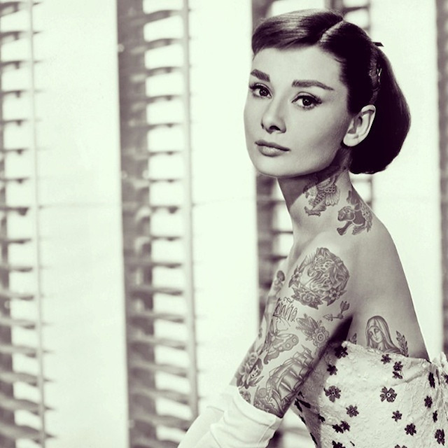 Old and comtemporary Celebrities covered in tatoos 10