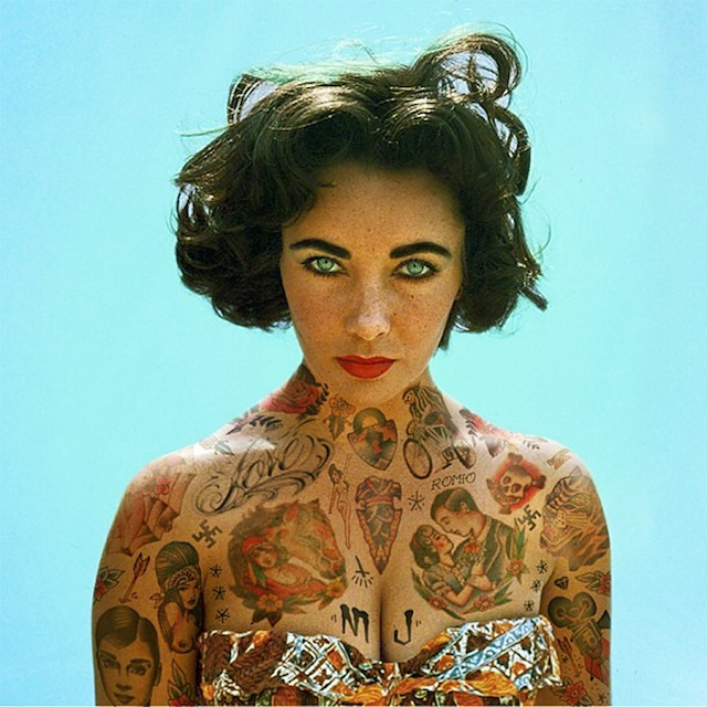 Old and comtemporary Celebrities covered in tatoos 7