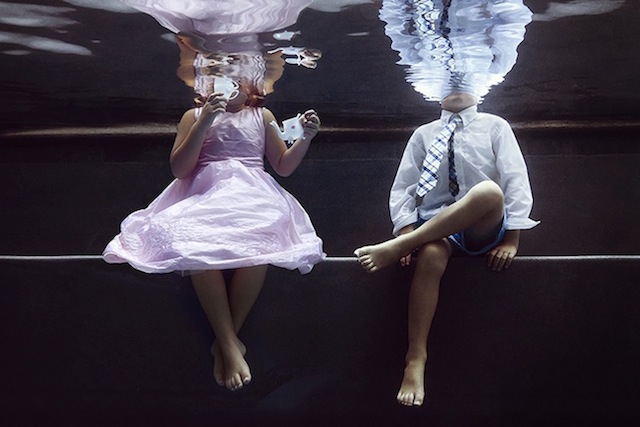 Portraits of Kids Submerged Underwater by Alix Martinez 2