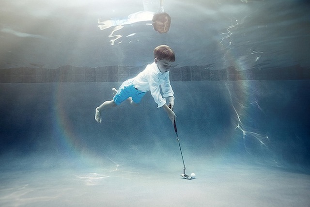 Portraits of Kids Submerged Underwater by Alix Martinez 7