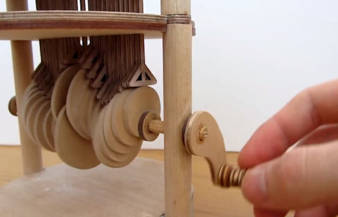 Water Imitated by a Wood Automaton