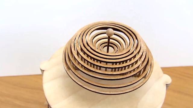 Water Imitated by a Wood Automaton 4